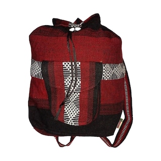 Foto 1 | Foto 1 | Mochilas Hechas Con Hilo A Mano Artcraftmx  Mxyat-001  1 Pza  Rojo/negro  Hechas A Mano