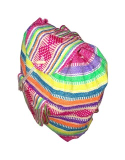 Foto 3 | Foto 3 | Mochilas Hechas A Mano Artcraftmx Mxmey-002 2 Pzas Rosa/verde/amarillo Hechas A Mano