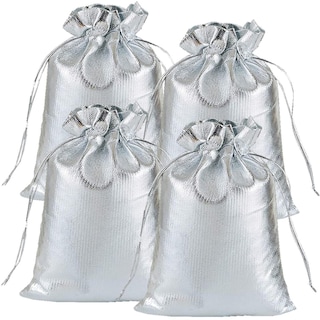 Foto 2 | Foto 2 | Costalitos De Organza De Regalo Ventdepot Mxvls-004 4piezas Color Plata Bolsa Organza