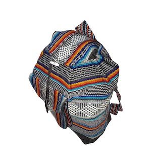 Foto 3 | Foto 3 | Mochila Bicolor Tejida Artcraftmx Mxcit-002 2 Pzas Azul/blanco/negro Hechas A Mano