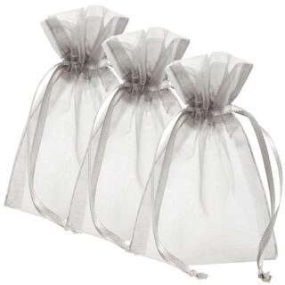 Foto 1 | Foto 1 | Bolsas Para Detalles De Fiesta Ventdepot  Mxphb-003  3piezas Color  Gris  Bolsa Organza