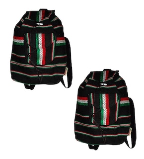 Foto 2 | Foto 2 | Morral Hecho A Mano Artcraftmx Mxvbr-002 2 Pzas Negro/multicolor Hechas A Mano