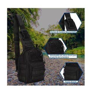 Foto 2 | Foto 2 | Mochila Bandolera Tactica Eo Safe Imports Esi-5527 Negro