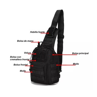 Foto 4 | Foto 4 | Mochila Bandolera Tactica Eo Safe Imports Esi-5527 Negro
