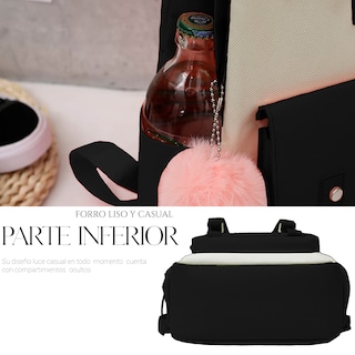 Foto 4 | Foto 4 | Ochilas Set 5 Pzs Escolar Bolsas Lapicera Negro