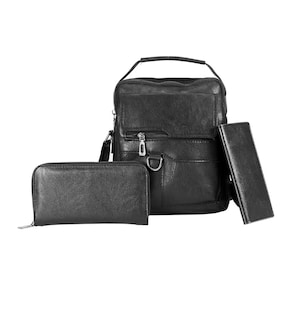 Foto 1 | Foto 1 | Bolsos Bandolera de Piel Sintética 3pzs 15 Pulgadas Belug para Hombre
