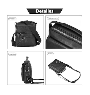 Foto 2 | Foto 2 | Bolsos Bandolera de Piel Sintética 3pzs 15 Pulgadas Belug para Hombre