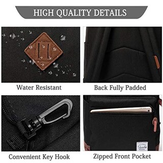 Foto 4 | Foto 4 | Venta Internacional- Mochila Vaschy Clásica Impermeable Universidad Libros y Portátil Negra para Hombres