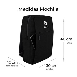 Foto 5 | Foto 5 | Mochila Escolar Unisex Dolce MOCLT5 color Negro con Puerto USB