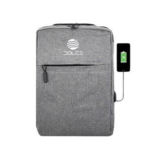 Foto 1 | Foto 1 | Mochila Escolar Unisex Dolce MOCLT5 color Gris con Puerto USB