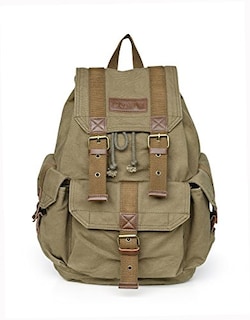 Foto 2 | Foto 2 | Venta Internacional- Mochila Rucksack Gootium 21101amg-s Lona Alta Densidad Verde Militar Talla Pequeña