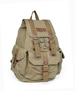 Foto 3 | Foto 3 | Venta Internacional- Mochila Rucksack Gootium 21101amg-s Lona Alta Densidad Verde Militar Talla Pequeña