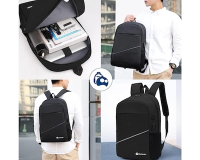 Foto 6 | Foto 6 | Bluelander Mochila Antirrobo Para Laptop Con Mochila Cruzada Y Lapicera, 3 Piezas, Impermeable Y Transpirable Con Puerto Usb Par