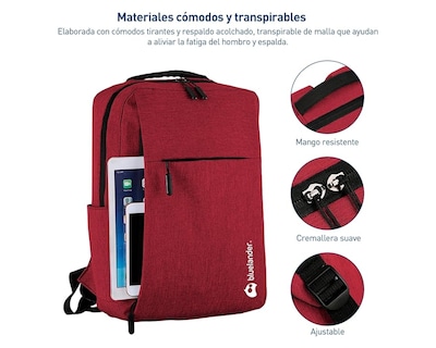 Foto 3 | Foto 3 | Mochila Bluelander Impermeable color Rojo