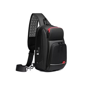 Foto 1 | Foto 1 | Pechera Mochila Cruzada Lujo Antirrobo Carga Usb Eo Safe Imports Esi-10134 Negro para Hombre