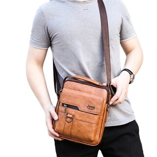 Foto 1 | Foto 1 | Venta Internacional-bolso De Hombro Messenger Para Hombre, Casual, Retro, De Cue