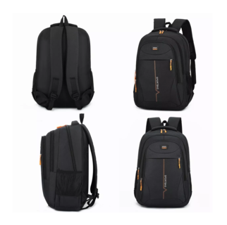 Foto 3 | Foto 3 | Mochila Sport Negra Líneas Amarillas