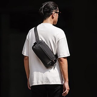 Foto 2 | Foto 2 | Venta Internacional-Bolsa Bandolera Tomtoc Negra para Hombre