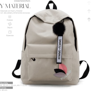 Foto 3 | Foto 3 | Mochila Multifuncional Backpack Minimalista de Gran Capacidad Gris