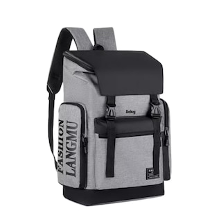 Foto 1 | Foto 1 | Mochila para Laptop Fashion Impermeable Gris/Negro