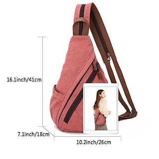 Foto 2 | Foto 2 | Bolso Bandolera De Lona Kl928 Resistente Al Agua Para Hombres Y Mujeres - Venta Internacional.