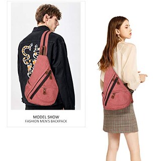 Foto 7 | Foto 7 | Bolso Bandolera De Lona Kl928 Resistente Al Agua Para Hombres Y Mujeres - Venta Internacional.