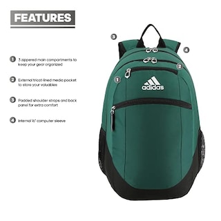 Foto 2 | Foto 2 | Mochila Adidas Striker 2 Team Verde Oscuro/negro/blanco - Venta Internacional
