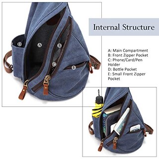 Foto 3 | Foto 3 | Bolso Bandolera Kl928 de Lona Resistente al Agua - Venta Internacional