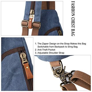 Foto 4 | Foto 4 | Bolso Bandolera Kl928 de Lona Resistente al Agua - Venta Internacional