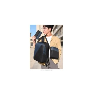Foto 3 | Foto 3 | Mochila + Bolso de Hombro + Bolso de Mano Azul con Cargador USB - Venta Internacional