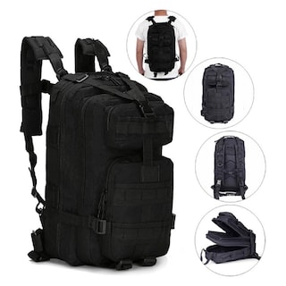 Foto 2 | Foto 2 | Mochila Tactica 30l Para Senderismo Al Aire Libre Negra M5 Military - Venta Internacional.