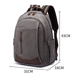 Foto 3 | Foto 3 | Mochila De Lona Para Computadora, Moderna Y Ligera - Venta Internacional.