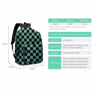 Foto 3 | Foto 3 | Mochila Anime Kimetsu No Yaiba Kamado Nezuko Para Estudiantes - Venta Internacional.