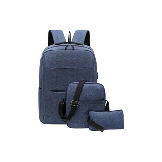 Foto 1 | Foto 1 | Set De Mochilas Para Ordenador De 3 Piezas, Azul - Venta Internacional.