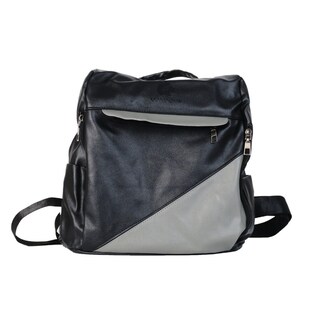 Foto 1 | Foto 1 | Mochila Antirrobo Negra De Piel Sintética Gris Para Mujer - Venta Internacional.