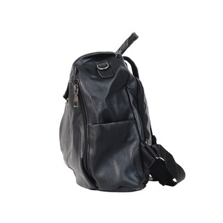 Foto 4 | Foto 4 | Mochila Antirrobo Negra De Piel Sintética Gris Para Mujer - Venta Internacional.
