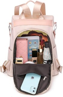 Foto 4 | Foto 4 | Mochila New Chic Urbanity Oxford Antirrobo Impermeable Azul - Venta Internacional