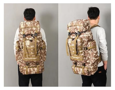 Foto 3 | Foto 3 | Mochila Táctica Pixelated Bro De 80 Litros Para Acampar y Senderismo - Venta Internacional