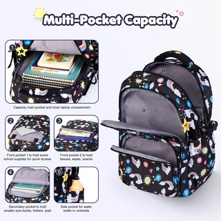 Foto 6 | Foto 6 | Set De Mochila Vbiger School De 3 Piezas Para Niñas Y Niños - Venta Internacional