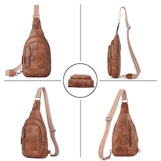 Foto 6 | Foto 6 | Bandolera Cluci Mochila Casual de Piel color Marrón - Venta Internacional