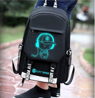 Foto 5 | Foto 5 | Mochila Escolar Ficcug Luminous con Puerto USB para Portátil - Venta Internacional