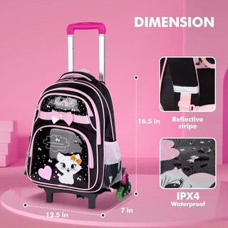 Foto 5 | Foto 5 | Mochila Rodante Vibiger Negra de 6 Ruedas - Venta Internacional