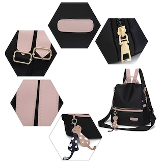 Foto 4 | Foto 4 | Mochila Tcwhniev Casual de Nailon Negra para Mujer - Venta Internacional
