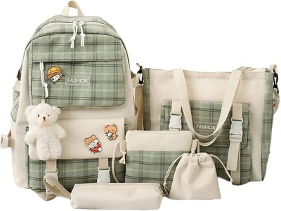 Foto 1 | Foto 1 | Set de Mochilas Kawaii Aesthetic de 5 Piezas 30 L - Venta Internacional