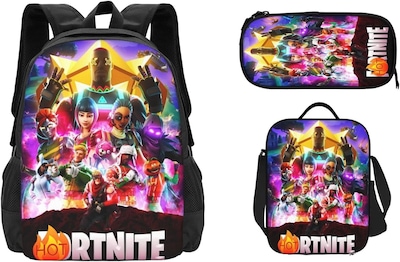 Foto 1 | Foto 1 | Set de Mochila Game de 3 Piezas con Bolsa de Almuerzo y Lapicera - Venta Internacional
