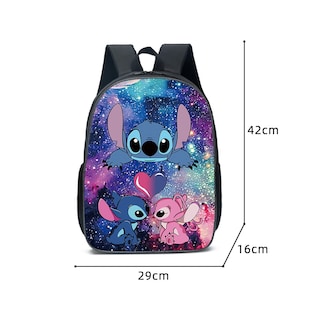 Foto 3 | Foto 3 | Set De Mochila Stitch Casual Poliéster Para Adolescentes, 3 Piezas - Venta Internacional.