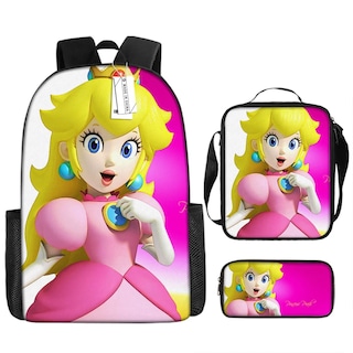Foto 1 | Foto 1 | Juego de Estuches para Lápices Schoolbag Mochila y Lonchera Peach Girl - Venta Internacional