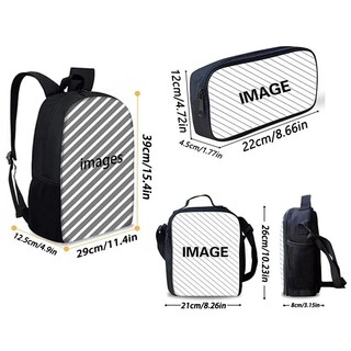 Foto 4 | Foto 4 | Juego de Estuches para Lápices Schoolbag Mochila y Lonchera Peach Girl - Venta Internacional