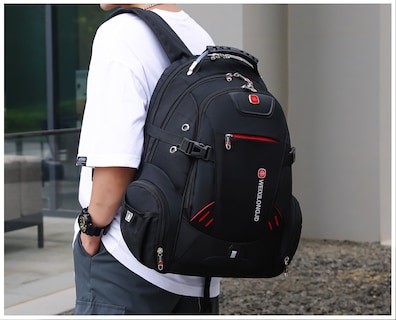 Foto 6 | Foto 6 | Mochila Multifuncional Impermeable con Puerto USB para Laptop - Venta Internacional
