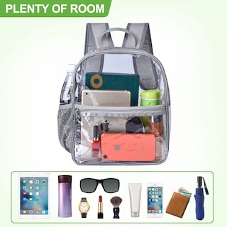 Foto 5 | Foto 5 | Mochila Transparente USPECLARE para Estadios y Eventos Gris - Venta Internacional